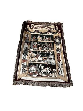 Vintage Antique Toys Tapestry Throw Blanket